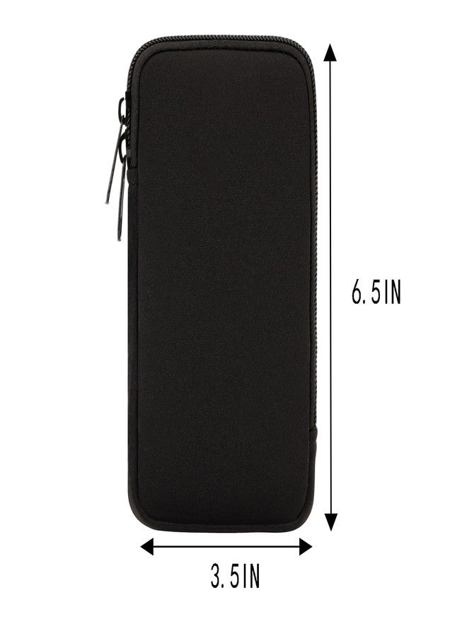 Koikyu Tampon Storage Bag, Neoprene Tampon Organizer Case with Zipper Small Pouch for Feminine Products Portable Period Bags for Women,Ladies (Black) - Image 2
